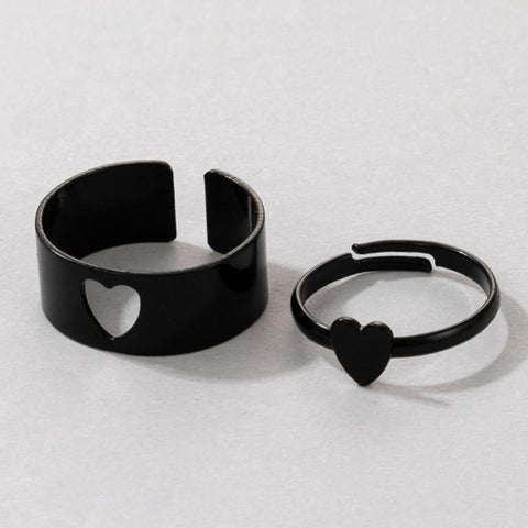 1/2 Pcs Couple Ring Fashion Women Men