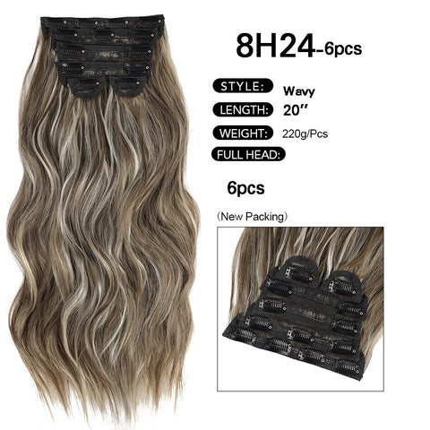 New Synthetic Curly Clip-In Hair Extensions