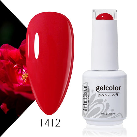 15ml Rose Red Color Series Gel Nail Polish