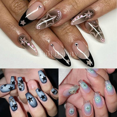 New Heart Butterfly Star Nail Stickers