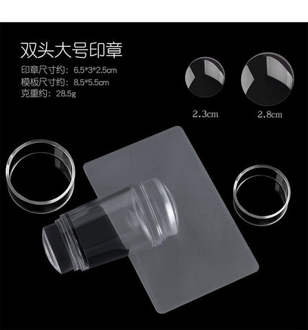 4cm(1 Set) Round Jelly Transfer Painting Stamper