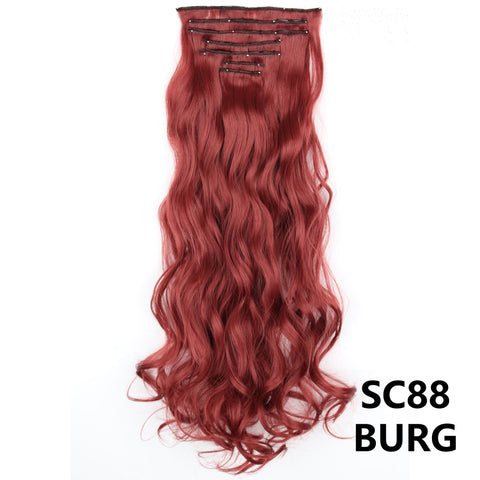 New Long Straight Natural 16 Clip
