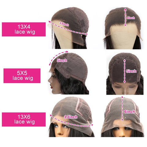 5X5 Transparent Lace Front Closure Human Hair