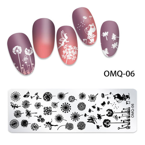 New Lace Flowers Nail Stamping Plates