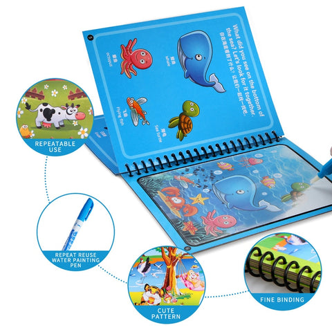 1pcs Magical Book Water Drawing Montessori Toys