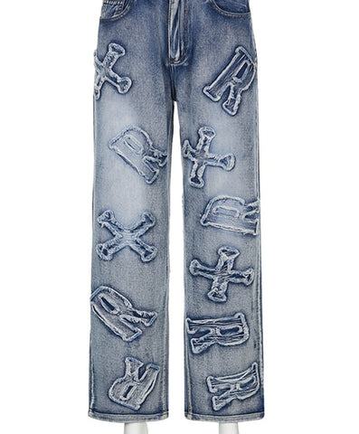 Women's Baggy Straight Cargo Pants
