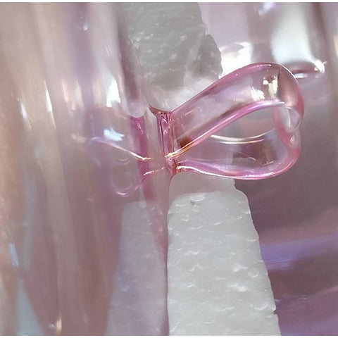 High-value Love Pink Glass Pan