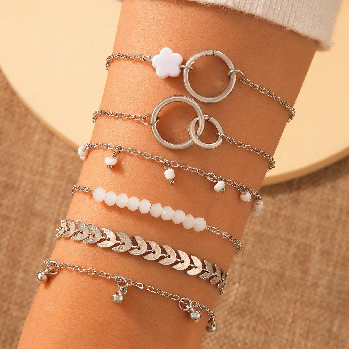 6pcs/sets Bohemian Beaded Bracelets