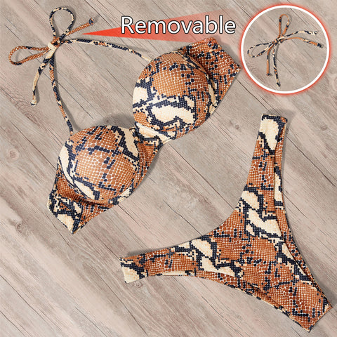 Women 2023 Leopard Brazilian Bikini Set