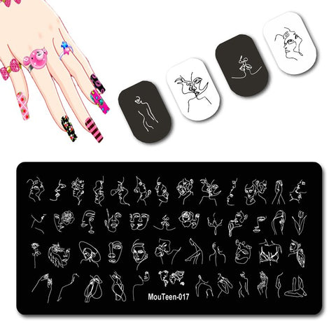 2022 New Pattern Nail Stamping Plates Graffiti Art