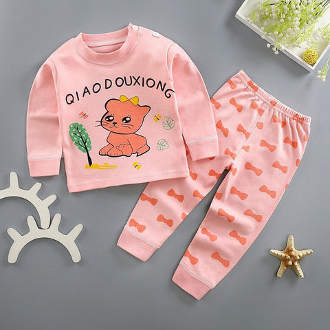 Kids Long Sleeved Pajamas Sets