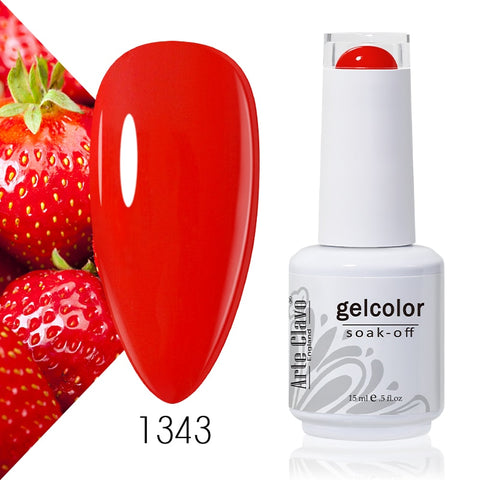 15ml Rose Red Color Series Gel Nail Polish
