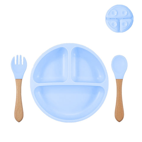 Baby Silicone Plate Spoon Set