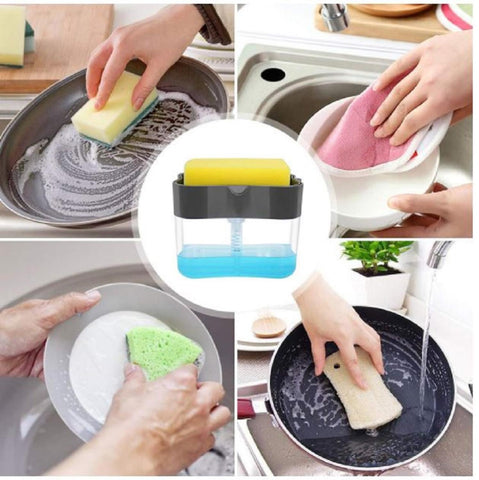 Soap Dispenser With Sponge Holder