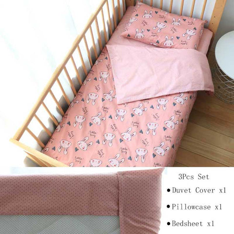 3 Pcs Baby Crib Bedding Set