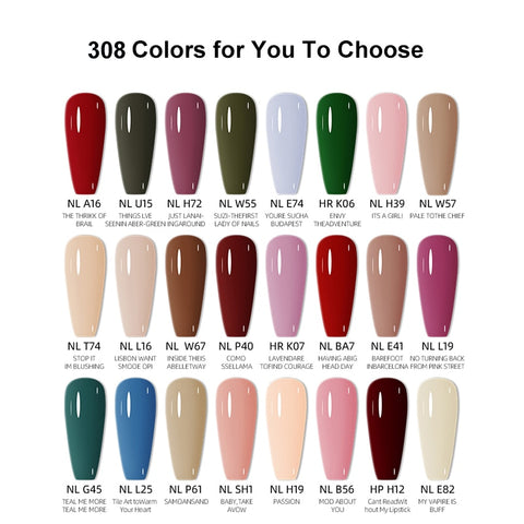 New 308 Colors 15mL Regular opies Nail Polish