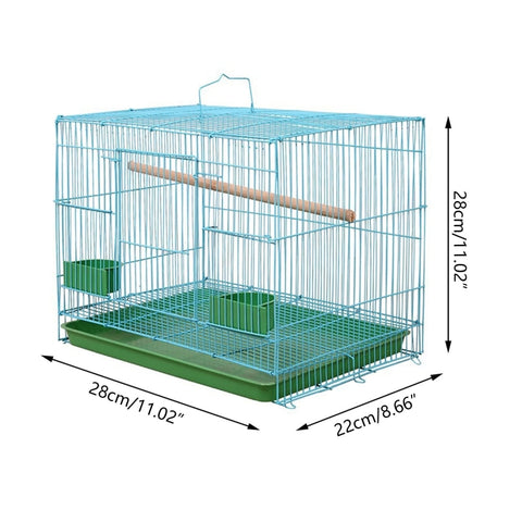 Wire Rectangular Small Cage for Small Birds