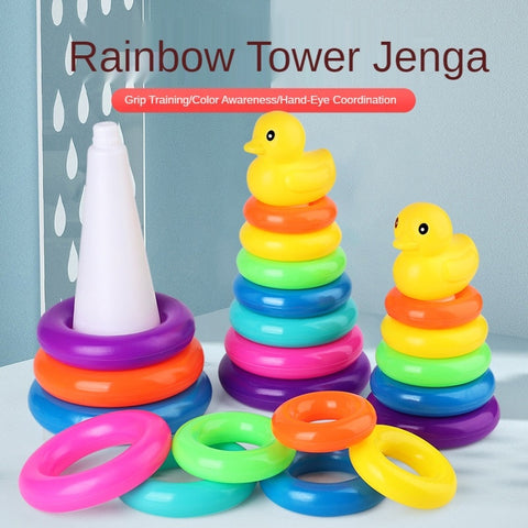 Rainbow Stacking Ring Tower
