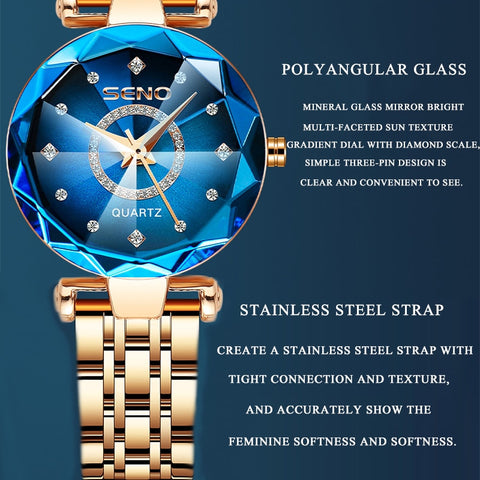 Women Fashion Crystal Quartz Watch