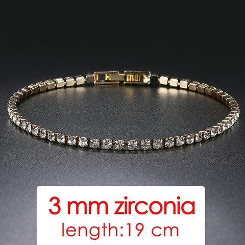 Women Fashion Small Cubic Zircon Crystal Bracelets
