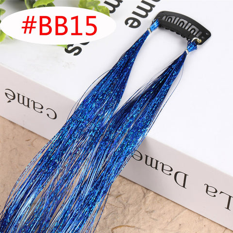 Rainbow Shiny Sparkle Hair Tinsel Kit