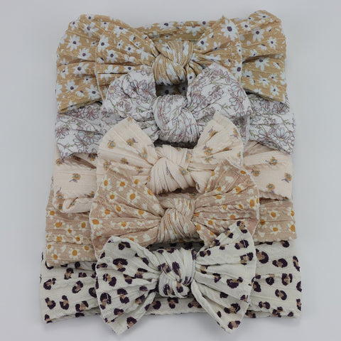 5pcs/Lot Cable Knit Bow Baby Headbands