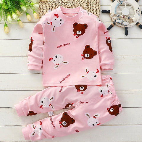 Kids Long Sleeved Pajamas Sets