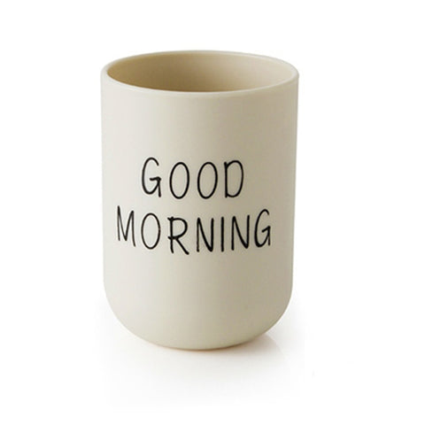 Good Morning Toothbrush Cup