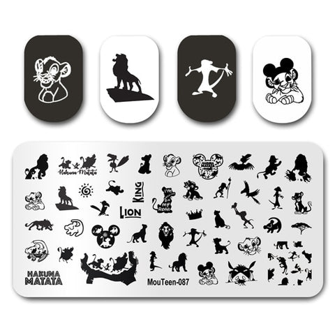 New Nail Plates Stamp King Manicure Set