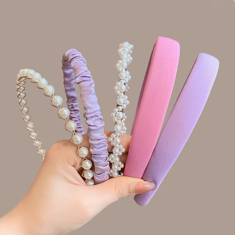 3/6/8PCS Set Fashion Women Cloth Hair Bands