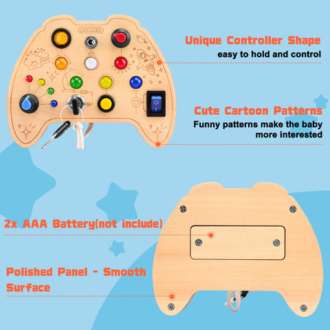 New Cute Pattern Wooden Sensory Toy