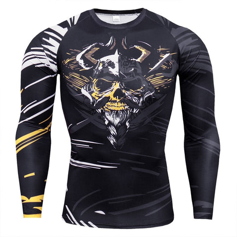 Men Long Sleeve Gym T-shirts