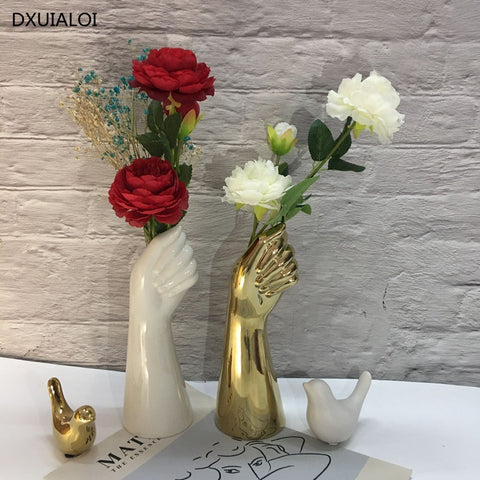Nordic style Hand Flowers Vase