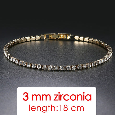 Women Fashion Small Cubic Zircon Crystal Bracelets