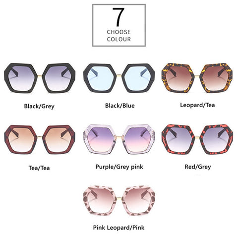 New Fashion Women Irregular Oversized Sunglasses