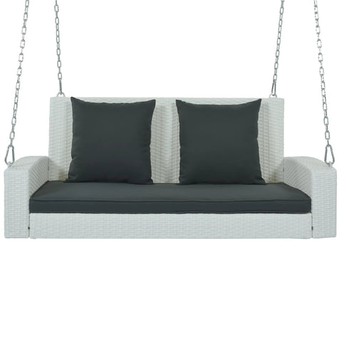 Outdoor Porch Swings - Hanging Patio Bench with Chains and Pillow