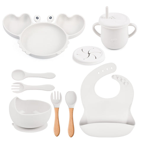 9Pcs Baby Silicone Non-Slip Set