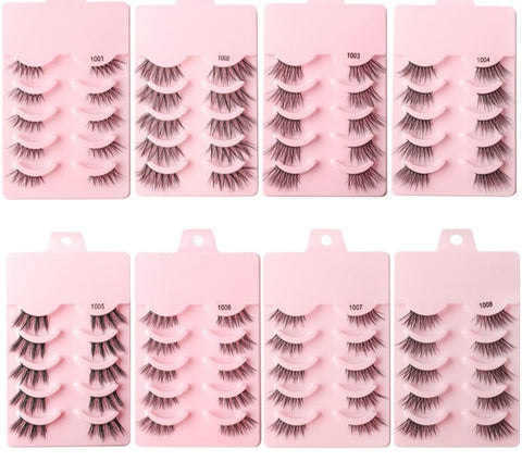 YSDO 3/5/10 Pairs Natural Half Eyelash