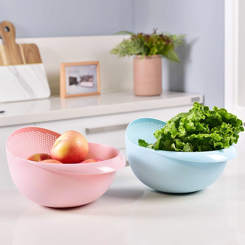 New Rice Sieve Plastic Colander Kitchen Drain Basket