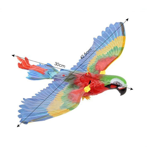 Cat Electric Parrot Silent Hanging Line Flying Bird Toy