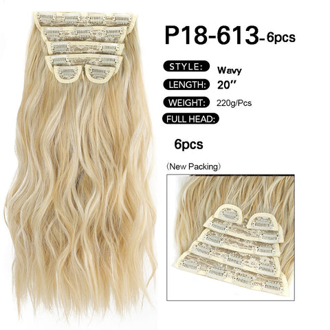 New Synthetic Curly Clip-In Hair Extensions