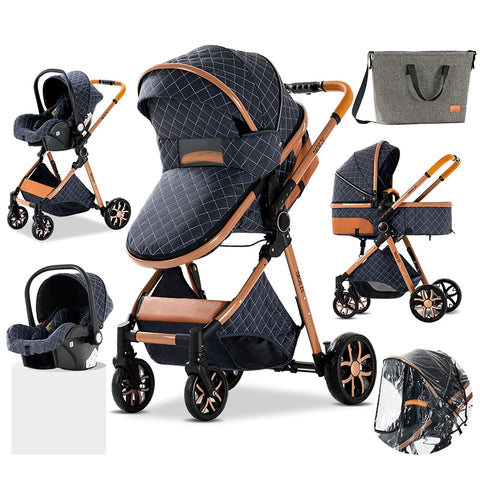 Baby 3 in 1 High Landscape Stroller
