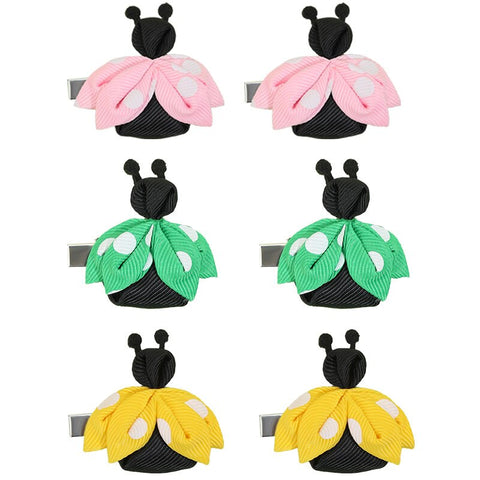 Kawaii Ladybug Hair Clips