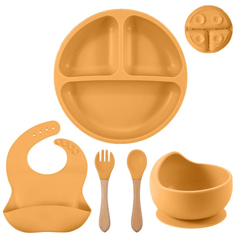 Baby Silicone Plate Spoon Set