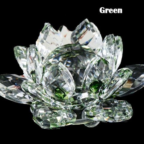 80Mm Quartz Crystals Lotus Flower