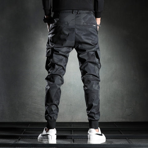 Men Camouflage Elasticity Military Cargo Pants