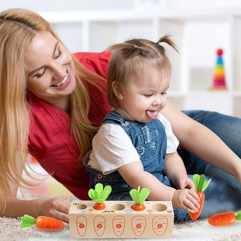 Montessori Pull Carrot Set Wooden Toy