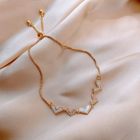 Women Luxury Moonstone Crystal Stars Bracelet