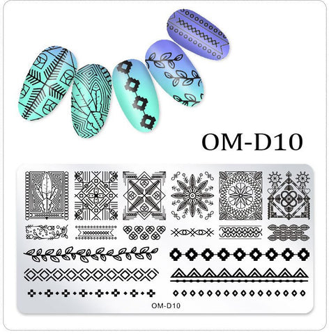 New Lace Flowers Nail Stamping Plates