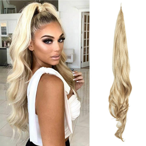 32inch Long Flexible Wrap Around Pony Tail Hair